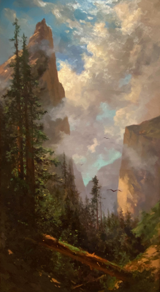 Sentinel Rock, Yosemite, Jules Tavernier, 1886