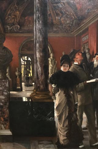 James Tissot, Visiting the Louvre, 1879-80 Santa Barbara Museum of Art, Santa Barbara 