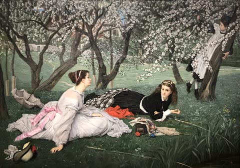 James Tissot, Spring, 1865 Coleccion Perez Dimon, Mexico City