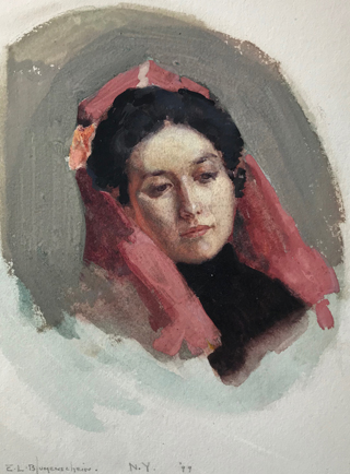 Woman in Red Shawl, 1899 Ernest L. Blumenshein, 1874-1960 Taos Art Museum at Fechin House