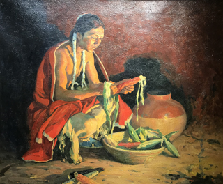 Indian Fireside, ND E. Irving Couse, 1866-1936 Taos Art Museum at Fechin House