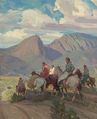Oscar Barringhaus Indians on Horseback
