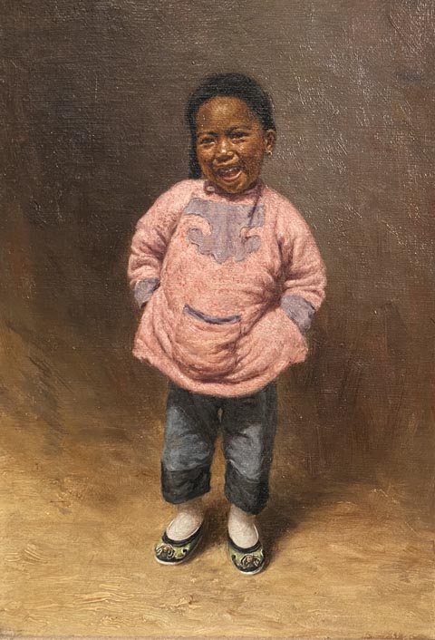 Grace Hudson, Chinese Girl Laughing, 1901, oil on canvas Gift of Palm Springs Art Museum