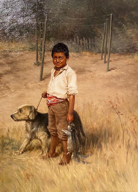 Grace Hudson,The Hunters, 1908, oil on canvas Gift of the Palm Springs Art Museum