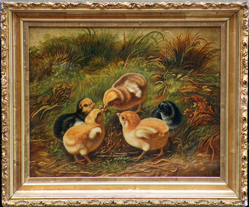 (after) Arthur Fitzwilliam Tait, Group of Chicks, 1864