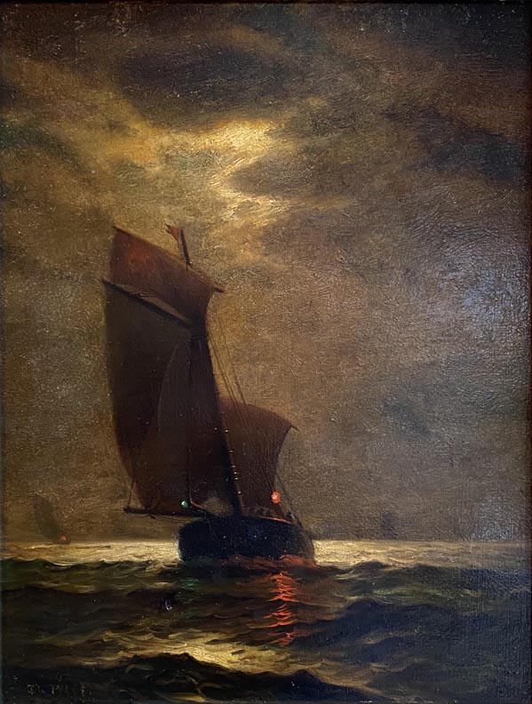 James Gale Tyler, Sailboat nocturne, 1893