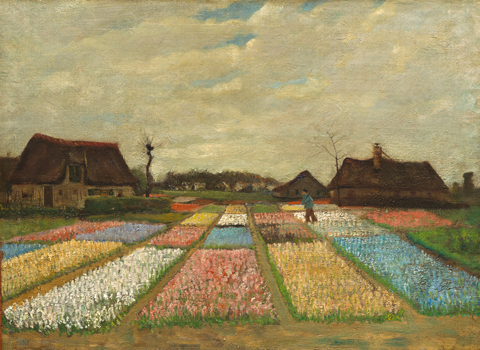 Flower Beds in Holland, 1883 near The Hague, Vincent Van Gogh, National Gallery of Art, Washington, D.C.