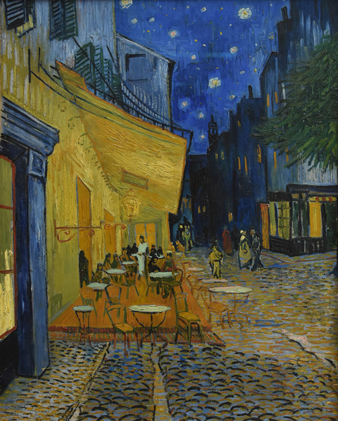 Cafe Terrace at Night, September 16, 1888, Vincent Van Gogh Kroller-Muller Museum, Otterlo, Netherlands 