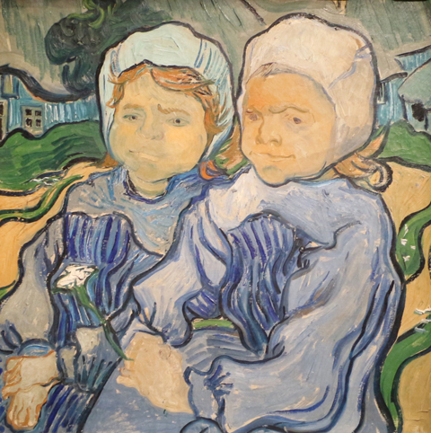 Deux Fillettes, 1890, Vincent Van Gogh, Musee d'Orsay, Paris