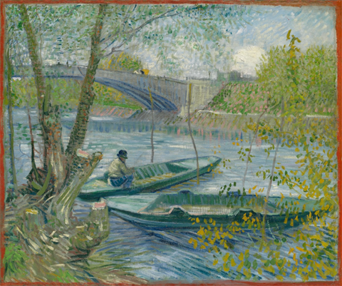 Fishing in Spring, Pont de Clichy Asnieres, 1887,  Vincent Van Gogh, Art Institute of Chicago