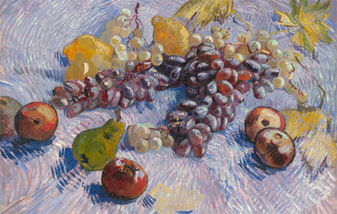 Grapes, Lemons, Pears and Apples, 1887, Vincent Van Gogh, Art Institute of Chicago 