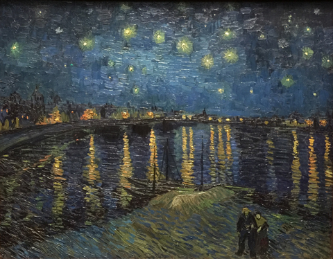 Starry Night over the Rhone, 1888, Vincent Van Gogh, Musee d'Orsay, Paris