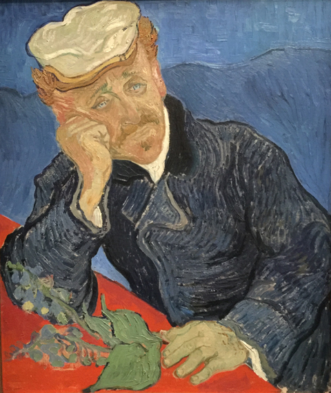 Portrait of Dr. Paul Gachet, 1890, Vincent Van Gogh,  Musee d'Orsay, Paris