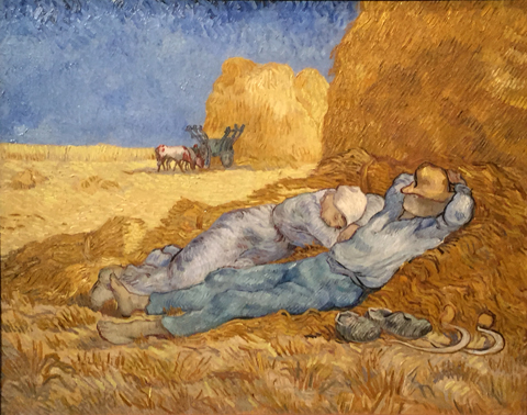 The Siesta, 1890-1891, (after Jean-François Millet) Vincent Van Gogh, Musee d'Orsay, Paris