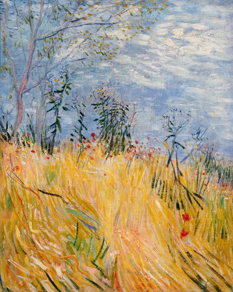 Vincent Van Gogh, Wheat Field with Poppies, 1887, Paris