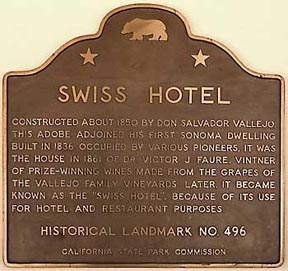 Historic Plaque Swiss Hotel