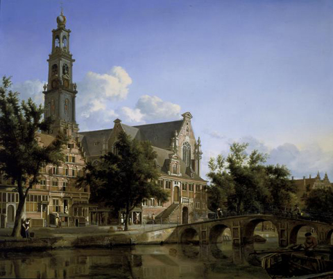 View of the Westerkerk Amsterdam Jan van der Heyden