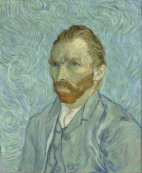 Vincent Van Gogh 1843-1890, Self Portrait, Saint Remy de Provence, 1889