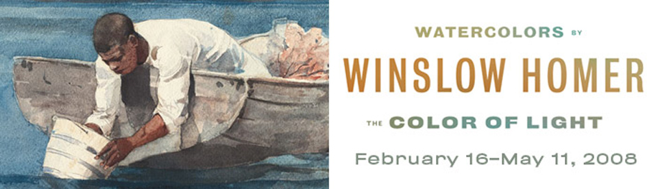 Ad Banner for Winslow Homer, The Color of Light exhibition at the Art Instititue of Chicago, 2008