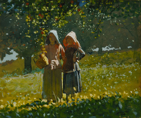Winslow Homer, Apple Picking, 1873 Tera Foundation for American Art, Chicago, IL