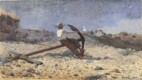 Winslow Homer, Boy with Anchor, 1873 Cleveland Museum of Art, Cleveland, OH