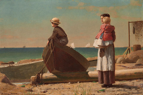 Winslow Homer, Dad's Coming, 1873 Narional Gallery of Art, the Smithsonian, Washington, D.C. 