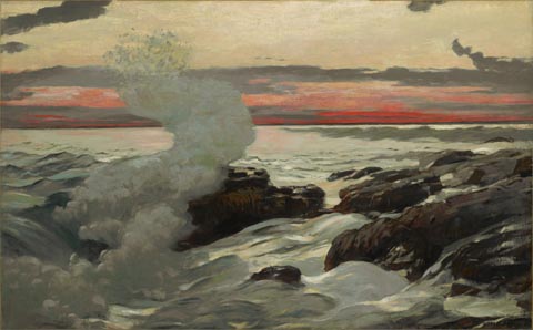 Winslow Homer, West Point, Prouts Neck Sterling and Francine Clark Art Institute, Williamstown, MA