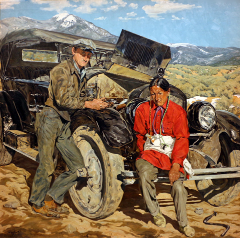 Walter Ufer, Bob Abbot and his Assistant, 1935 The Speed Art Museum, University of Louisville, Louisville, KY