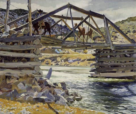 Walter Ufer, Crossing the Rio Grande, 1931 Museum of Fine Arts, Houston, Houston, TX