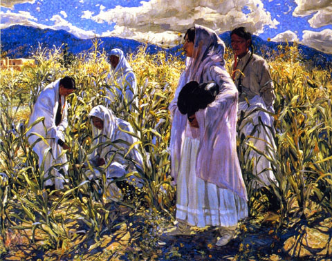 Walter Ufer, Indian Corn, Taos, no Date Private Collection