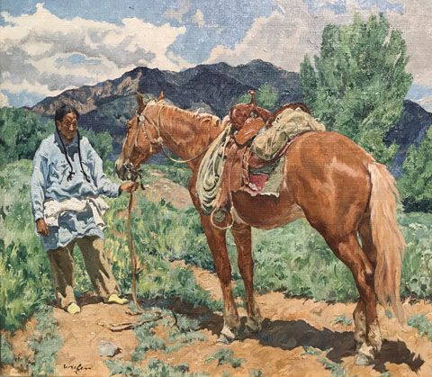 Walter Ufer, Jim in a Pea Field, 1935 Taos Art Museum at Fechin House, Taos, NM