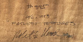 Robert E Wood Forest Textures Signature