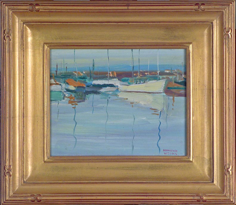Edmond Woods Morning Boats with Frame