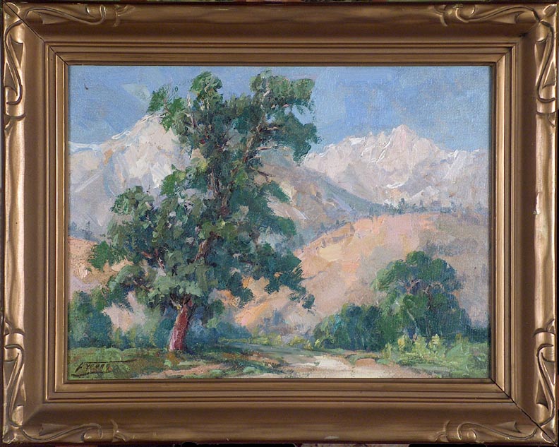 Florence Upson Young Mt Whitney from the Alabama Hills with frame