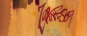 Milford Zornes, Mt. San Antonio (Mount Baldy), 1989 / signature