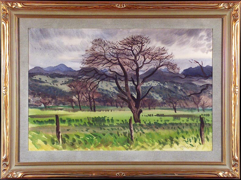 Milford Zorens, Orchard under gray Skies, 1941