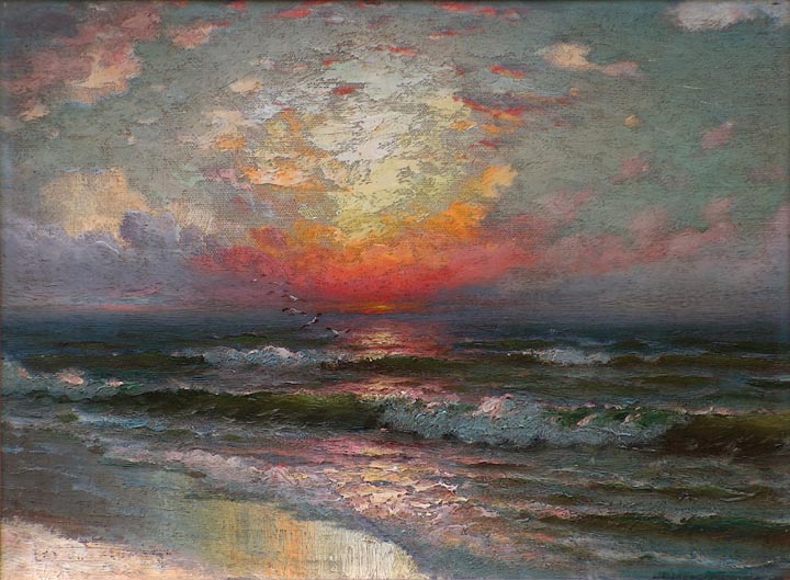 Richard Dey De Ribcosky Sunset Seascape