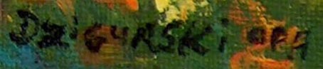 Alex Dzigurski II Petaluma Cottage Garden Signature