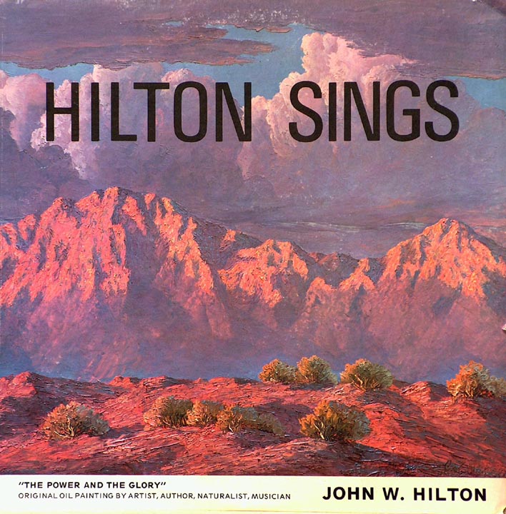 John W Hiltons record Hilton Sings cover art