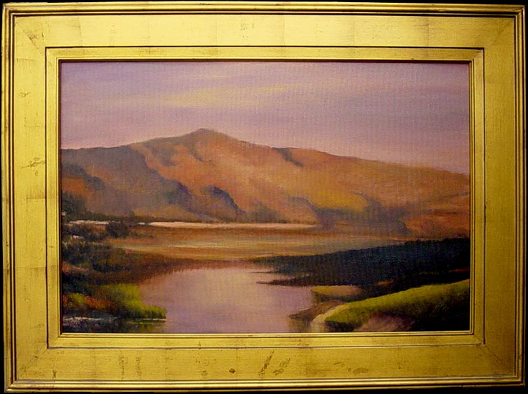 Ellen Perantoni Lowlands by the Mountains with Frame