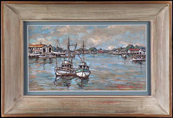Stephen Seymour Thomas Sach's Cove Woods Hole Massachusetts 1956 with frame