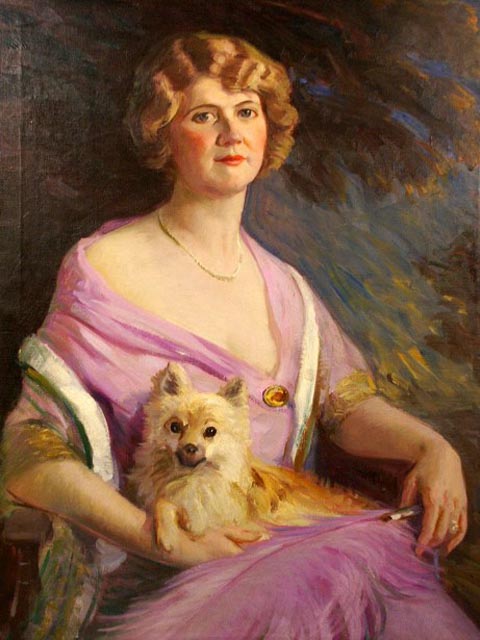 Arthur Merton Hazaard, A Lady with her Dog