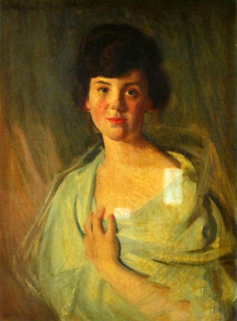Arthur Merton Hazard Portrait of Marian McLean Reynolds Polhill Marian McLean Reynolds Polhill was most  certaily a person of some social standing in the early 20th century, possibly related to to the prominant Polhill family of Georgia. 
