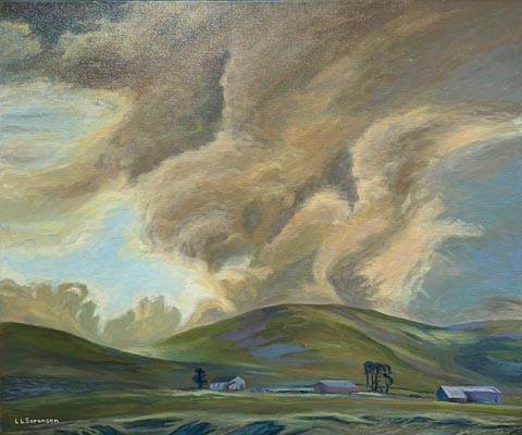 Linda Sorensen, Early Dawn at Estero Americano Coast Preserve Studio 22, 1580 Eastshore Road (next to Terrapin Creek Cafe) Bodega Bay, LindaSorensen@Earthlink.net / 707-875-2911