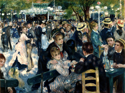 bequethed by Gustave Caillebotte Pierre-Auguste Renoir 1841-1919 Dance at Le Moulin de la Galette 1876 Musee d'Orsay