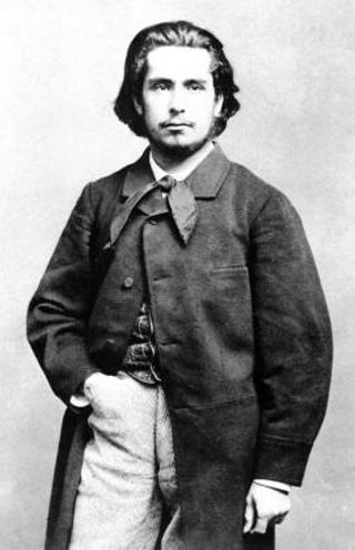 Photo of Claude Monet, age 24 in 1864