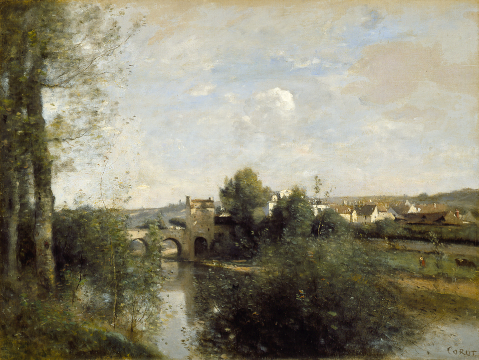 Camille Corot, Seine and the Old Bridge at Limay 1872, Los Angeles County Museum of Art, Los Angeles