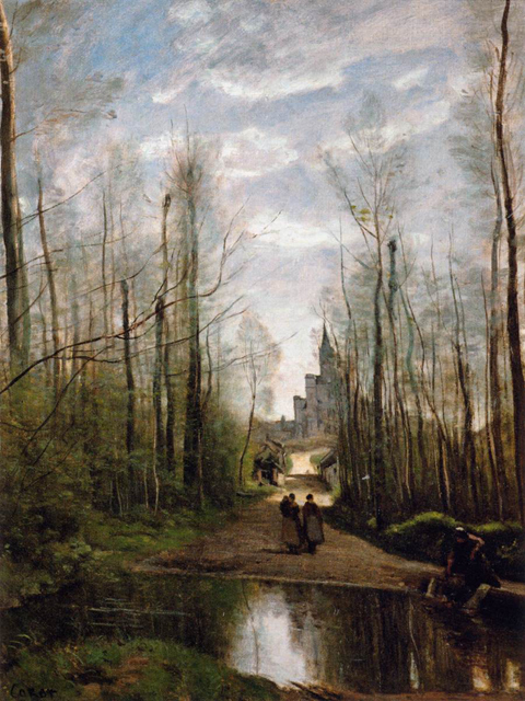 Camille Corot, The Church of Marissel, near Beauvais 1866 Musée du Louvre, Paris