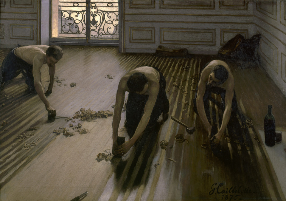 Gustave Caillebotte 1848-1894, The Floor Scrapers (The Planers) 1886, Musée d'Orsay, Paris