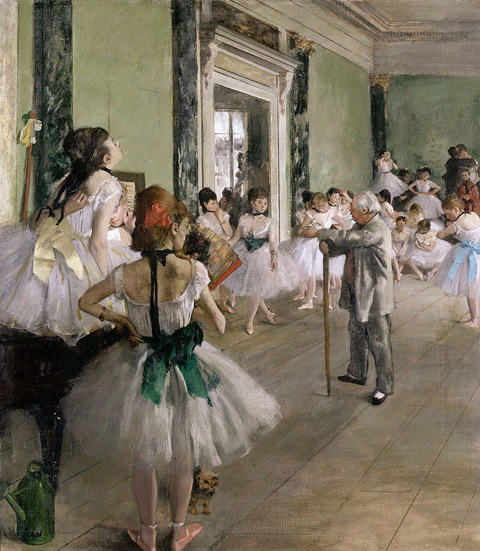 Edgar Degas 1873-76 The Class of Dance 1878, Musée d'Orsay, Paris